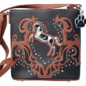 Horse Purse Crossbody Handbag Western Equestrian Cowgirl Gifts Women Bag Country